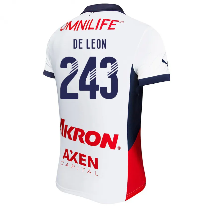 Danxen Kid Jared De León #243 White Red Blue Away Jersey 2024/25 T-Shirt