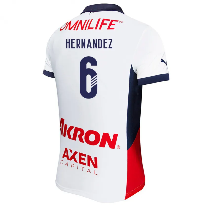 Danxen Kid Ana Camila Hernández #6 White Red Blue Away Jersey 2024/25 T-Shirt