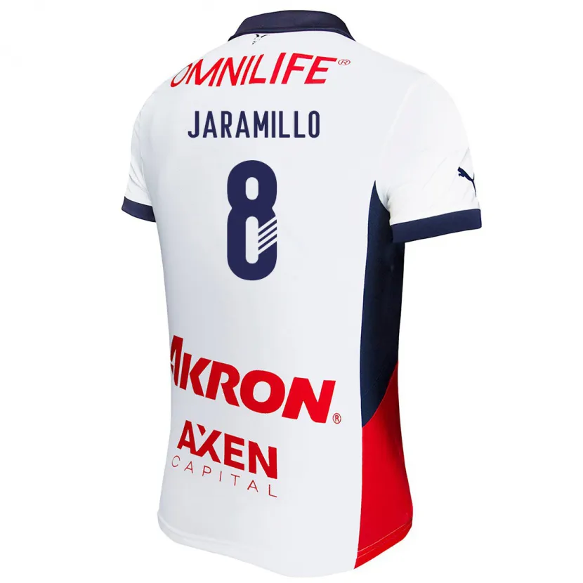 Danxen Kid Carolina Jaramillo #8 White Red Blue Away Jersey 2024/25 T-Shirt