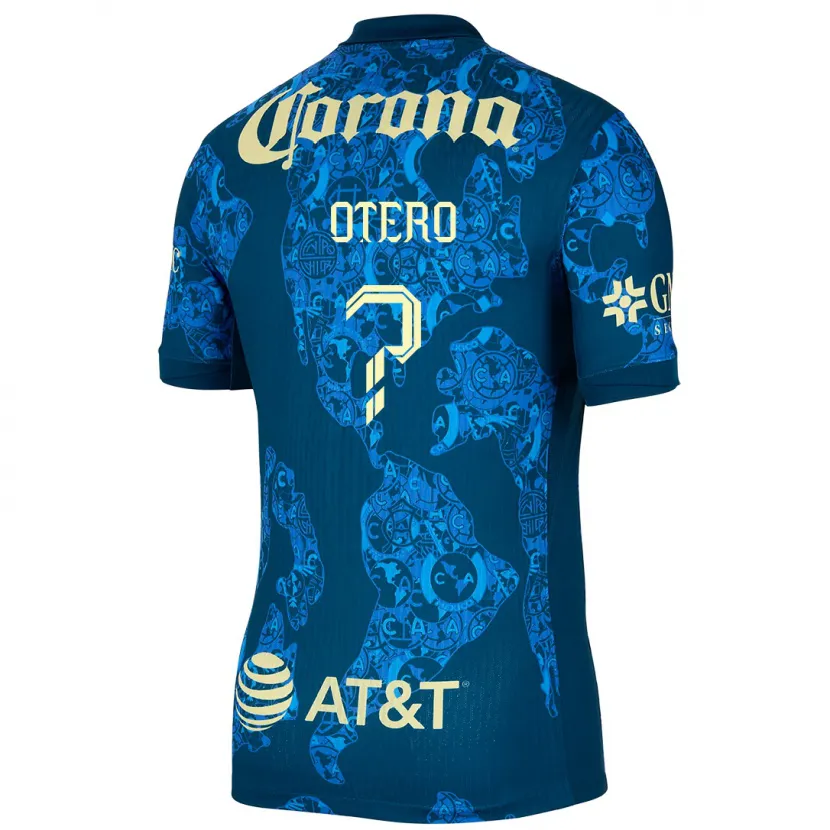 Danxen Kid Juan Otero #0 Blue Yellow Away Jersey 2024/25 T-Shirt