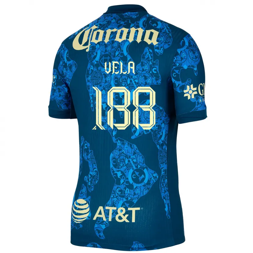 Danxen Kid Christo Vela #188 Blue Yellow Away Jersey 2024/25 T-Shirt