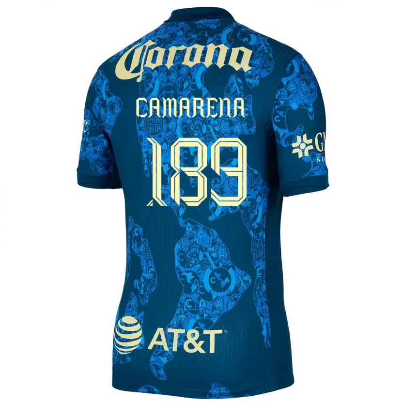 Danxen Kid Luis Camarena #189 Blue Yellow Away Jersey 2024/25 T-Shirt