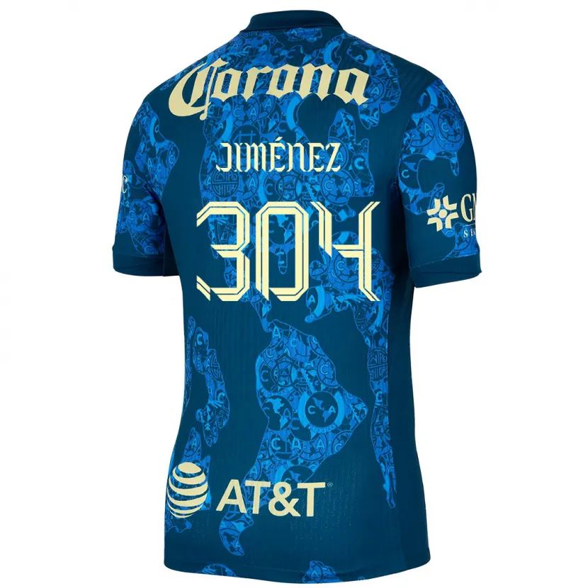 Danxen Kid Derek Jiménez #304 Blue Yellow Away Jersey 2024/25 T-Shirt