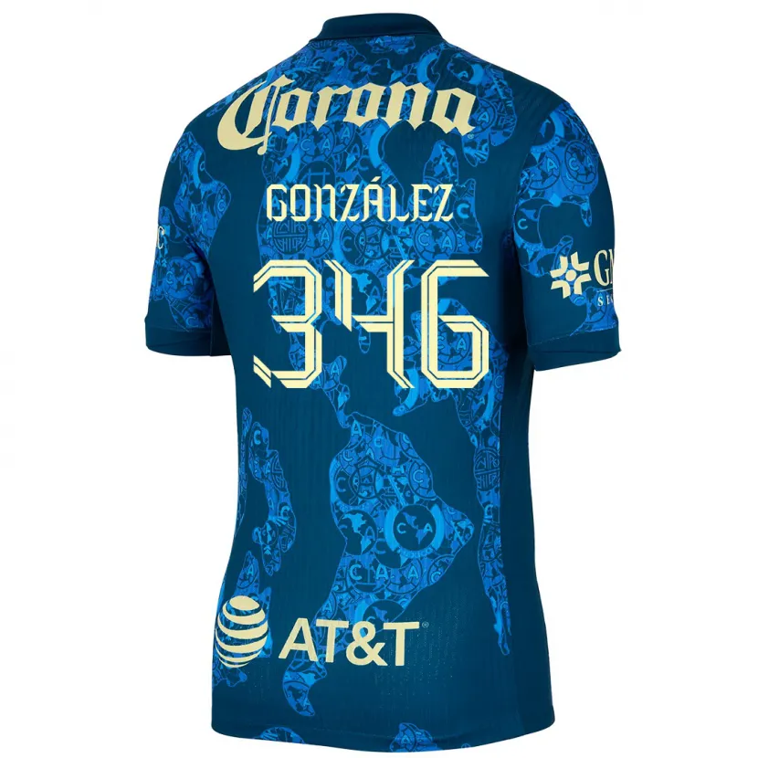 Danxen Kid Ricardo González #346 Blue Yellow Away Jersey 2024/25 T-Shirt