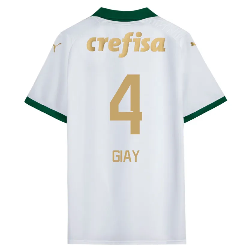 Danxen Kid Agustín Giay #4 White Green Away Jersey 2024/25 T-Shirt