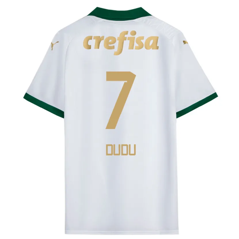 Danxen Kid Dudu #7 White Green Away Jersey 2024/25 T-Shirt