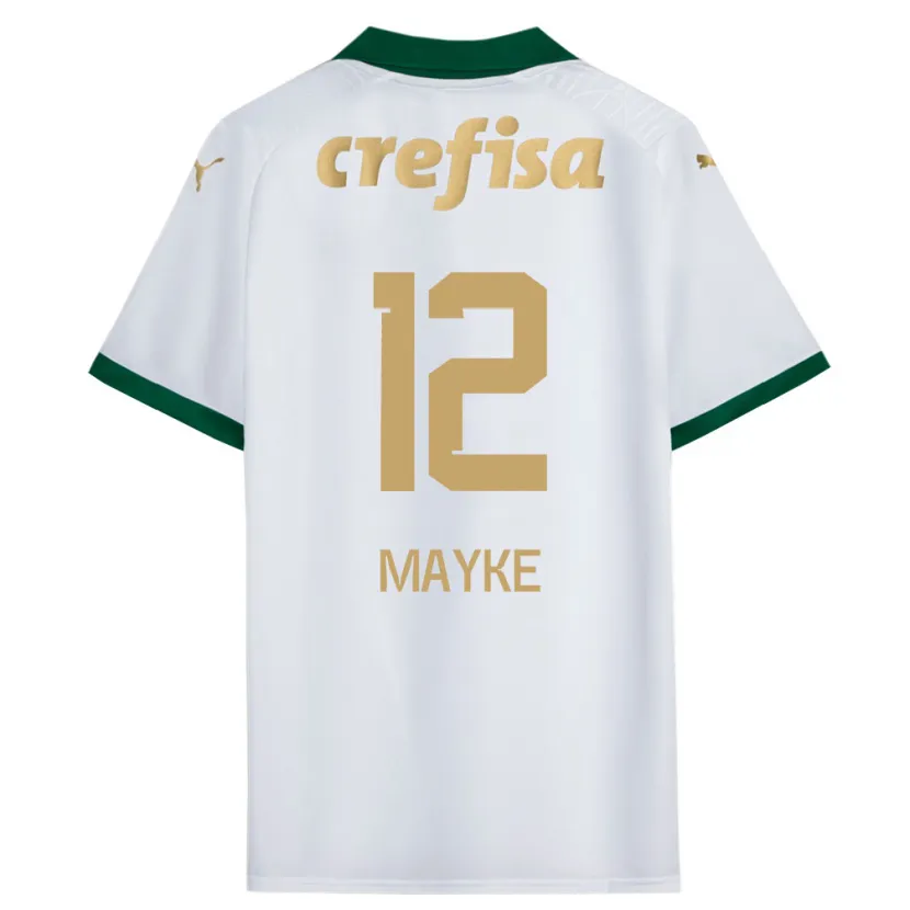 Danxen Kid Mayke #12 White Green Away Jersey 2024/25 T-Shirt