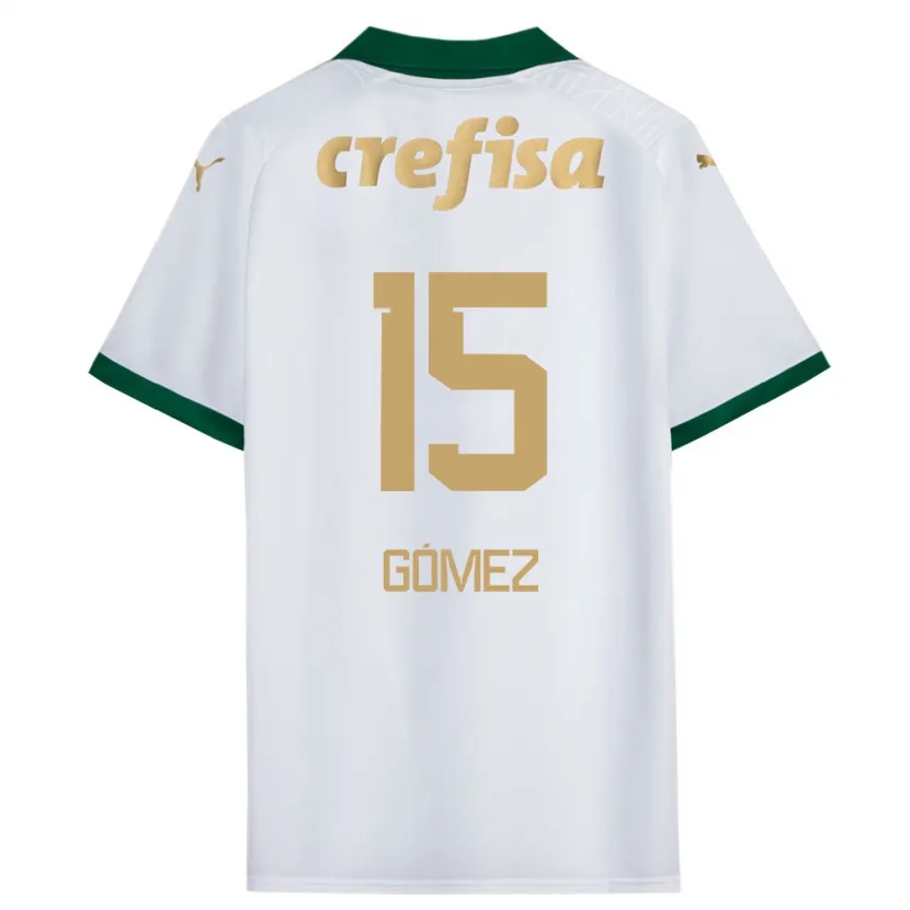 Danxen Kid Gustavo Gómez #15 White Green Away Jersey 2024/25 T-Shirt