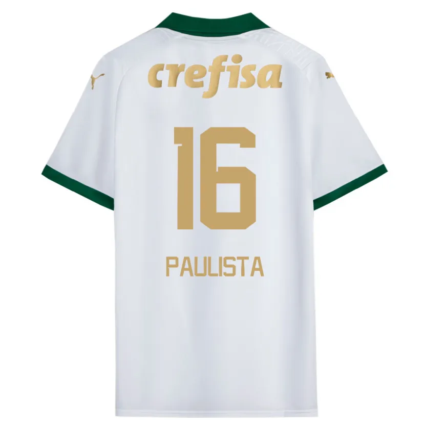 Danxen Kid Caio Paulista #16 White Green Away Jersey 2024/25 T-Shirt