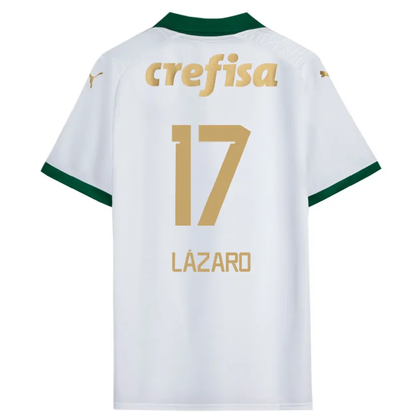 Danxen Kid Lázaro #17 White Green Away Jersey 2024/25 T-Shirt