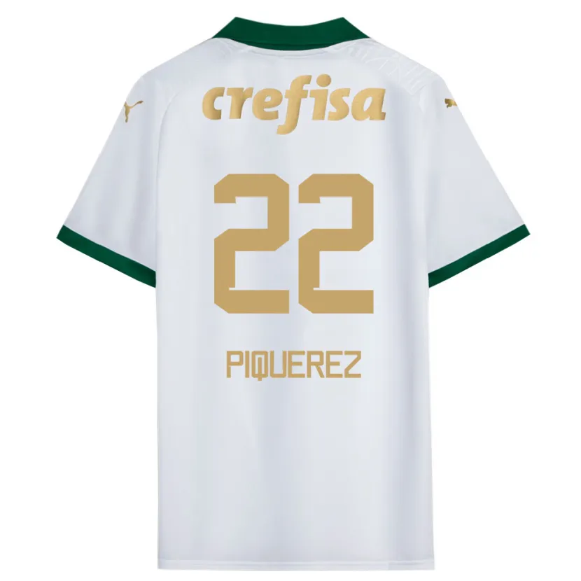 Danxen Kid Joaquín Piquerez #22 White Green Away Jersey 2024/25 T-Shirt