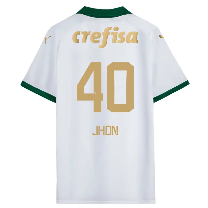 Danxen Kid Jhon Jhon #40 White Green Away Jersey 2024/25 T-Shirt