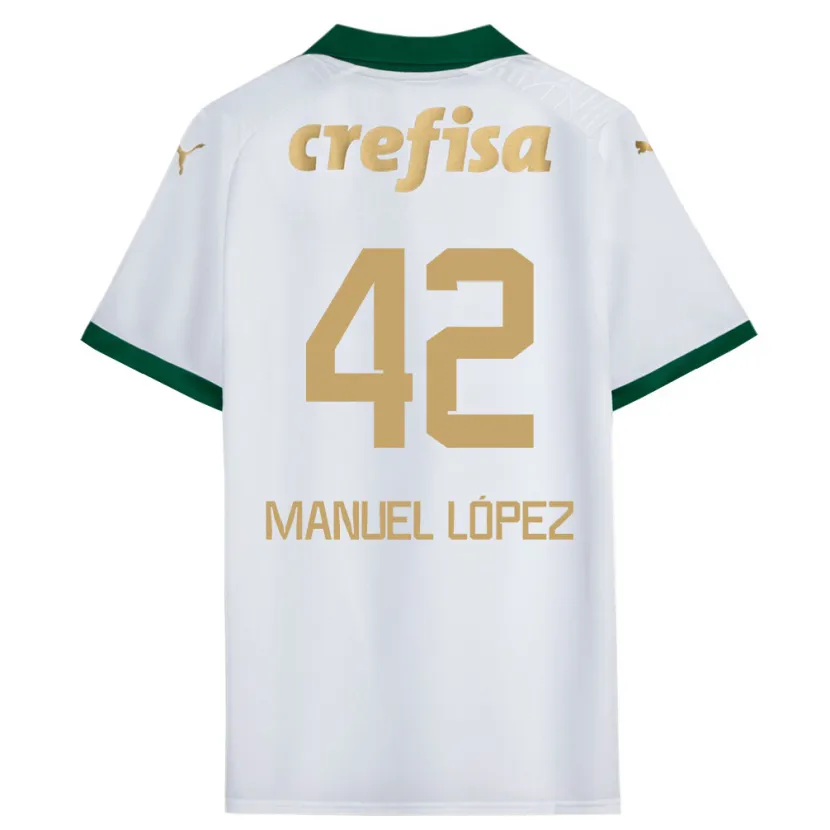 Danxen Kid José Manuel López #42 White Green Away Jersey 2024/25 T-Shirt