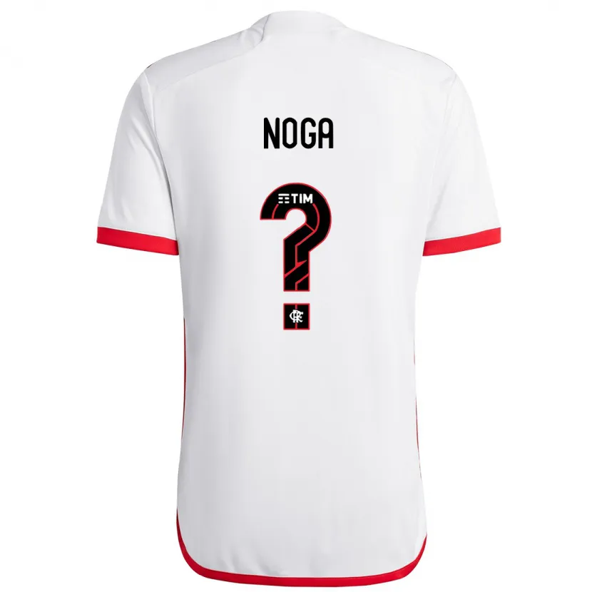 Danxen Kid Gabriel Noga #0 White Red Away Jersey 2024/25 T-Shirt