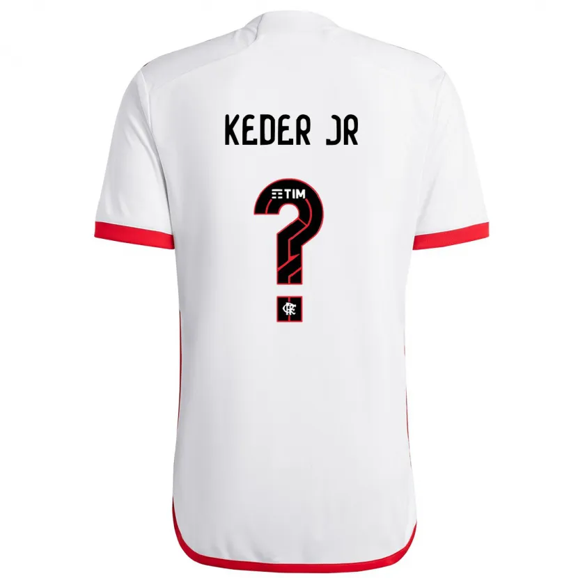 Danxen Kid Keder Jr #0 White Red Away Jersey 2024/25 T-Shirt