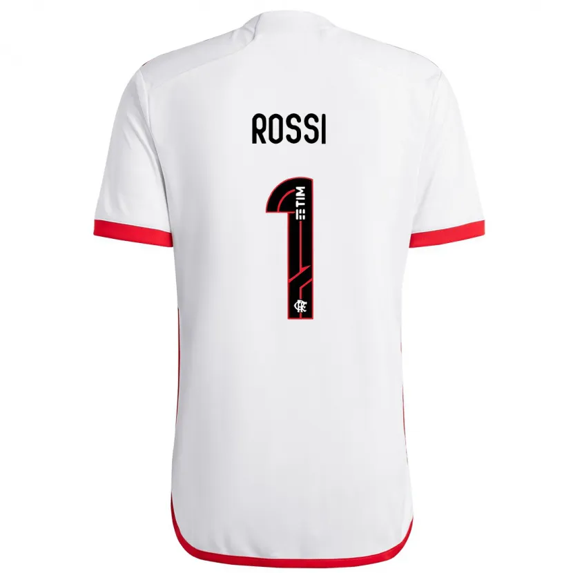 Danxen Kid Agustín Rossi #1 White Red Away Jersey 2024/25 T-Shirt