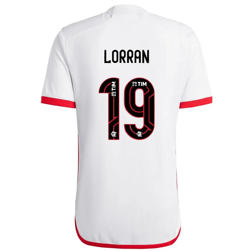 Danxen Kid Lorran #19 White Red Away Jersey 2024/25 T-Shirt