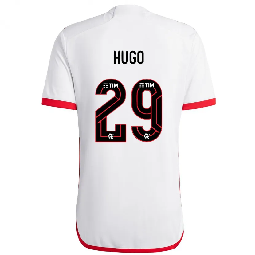 Danxen Kid Victor Hugo #29 White Red Away Jersey 2024/25 T-Shirt