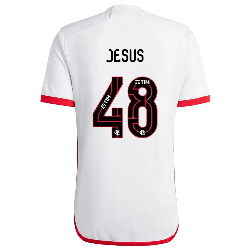 Danxen Kid Igor Jesus #48 White Red Away Jersey 2024/25 T-Shirt