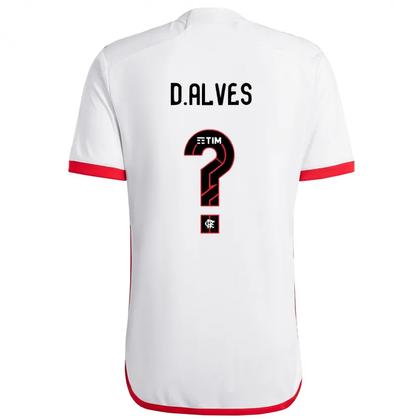 Danxen Kid Dyogo Alves #0 White Red Away Jersey 2024/25 T-Shirt