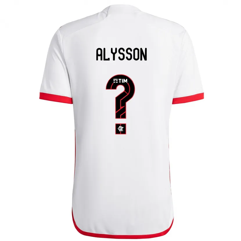 Danxen Kid Alysson #0 White Red Away Jersey 2024/25 T-Shirt