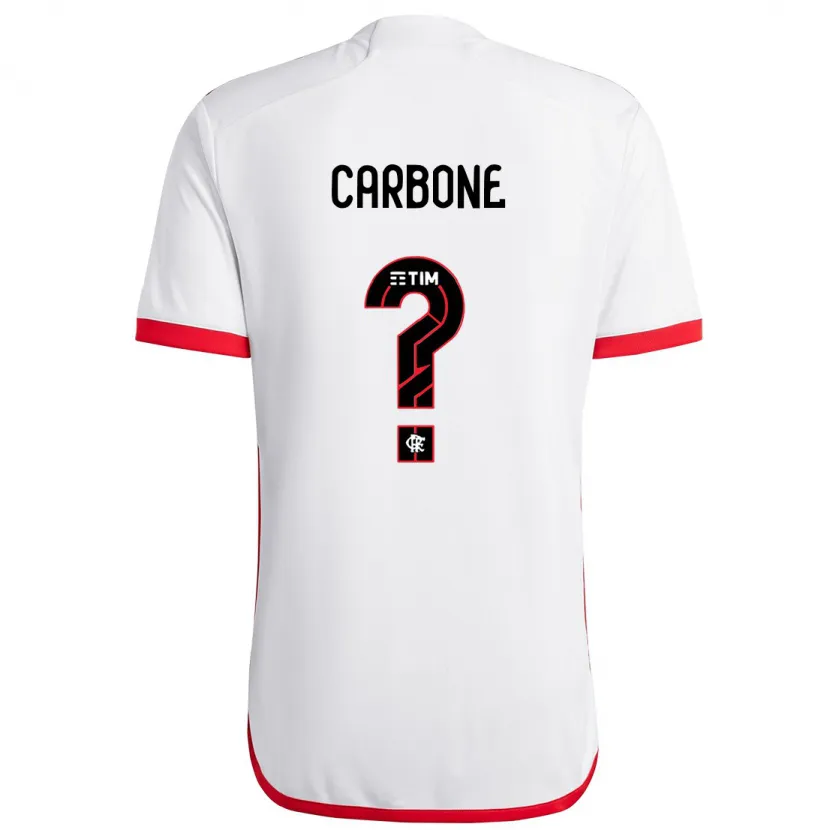 Danxen Kid Carbone #0 White Red Away Jersey 2024/25 T-Shirt