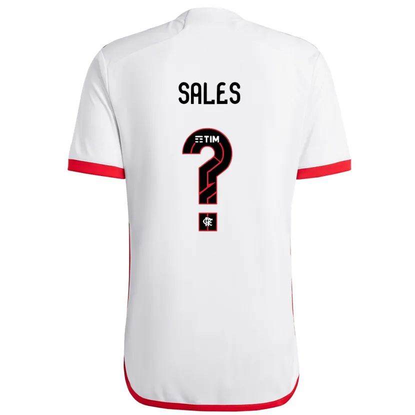 Danxen Kid Daniel Sales #0 White Red Away Jersey 2024/25 T-Shirt