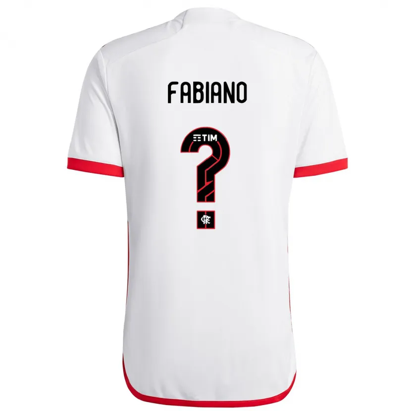 Danxen Kid Fabiano #0 White Red Away Jersey 2024/25 T-Shirt