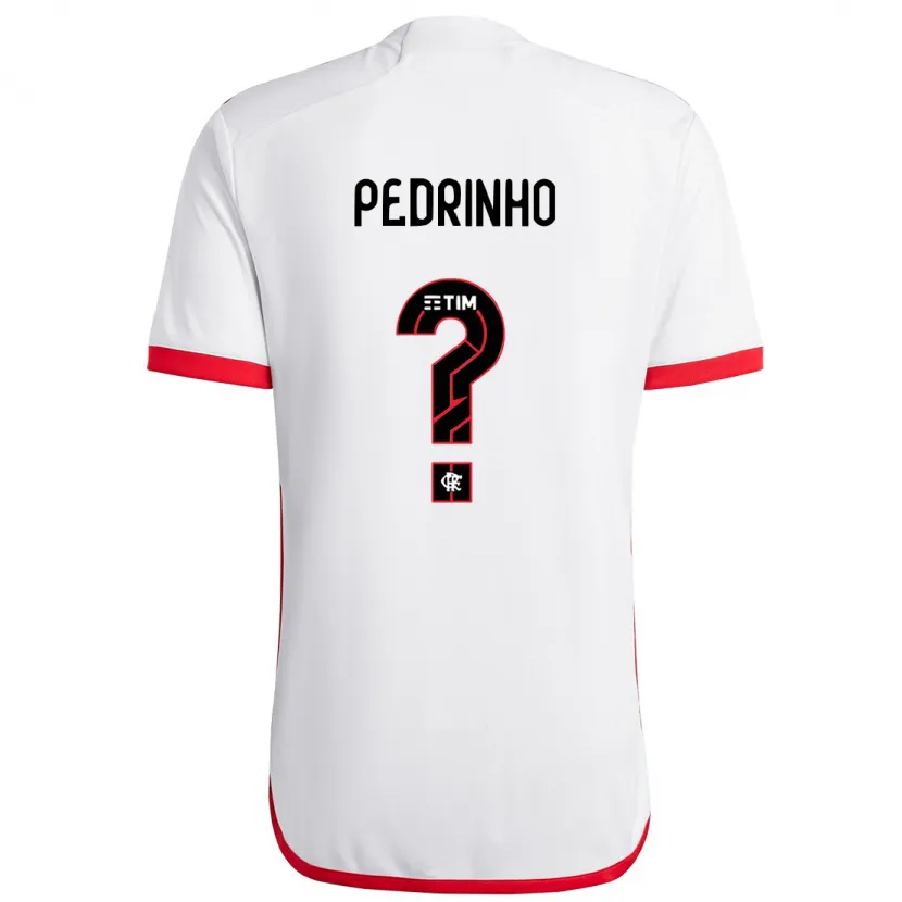 Danxen Kid Pedrinho #0 White Red Away Jersey 2024/25 T-Shirt