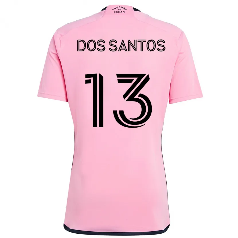 Danxen Men Cj Dos Santos #13 Pink Home Jersey 2024/25 T-Shirt