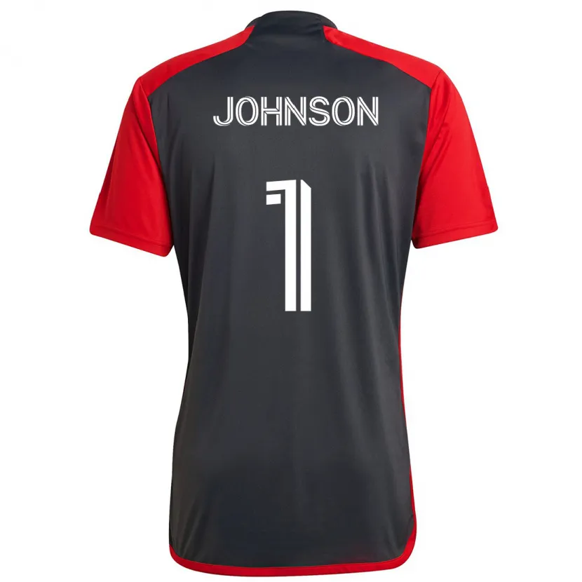 Danxen Men Sean Johnson #1 Grayn Red Home Jersey 2024/25 T-Shirt