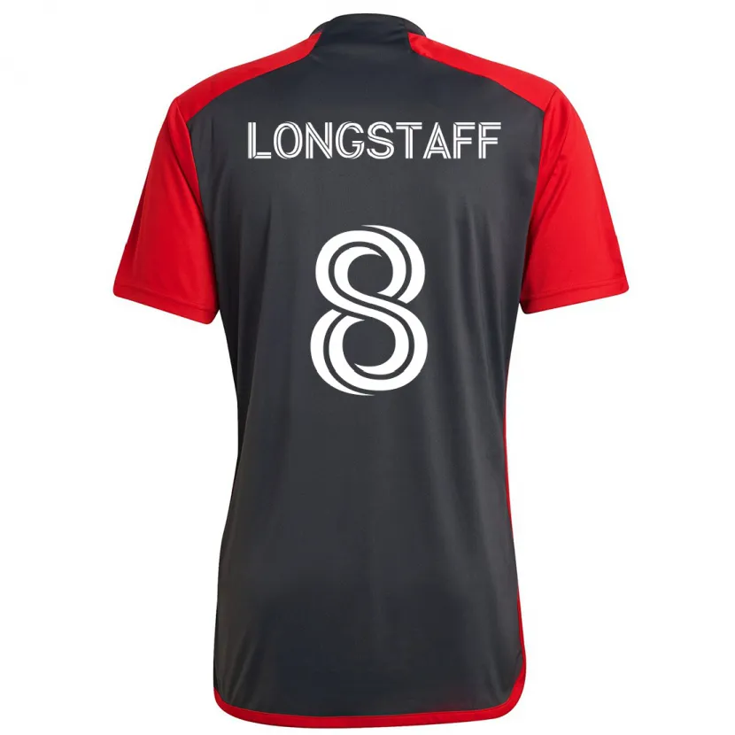 Danxen Men Matty Longstaff #8 Grayn Red Home Jersey 2024/25 T-Shirt