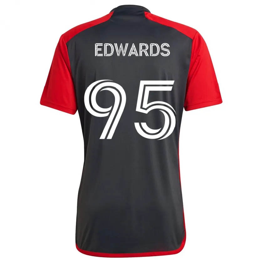 Danxen Men Nathaniel Edwards #95 Grayn Red Home Jersey 2024/25 T-Shirt