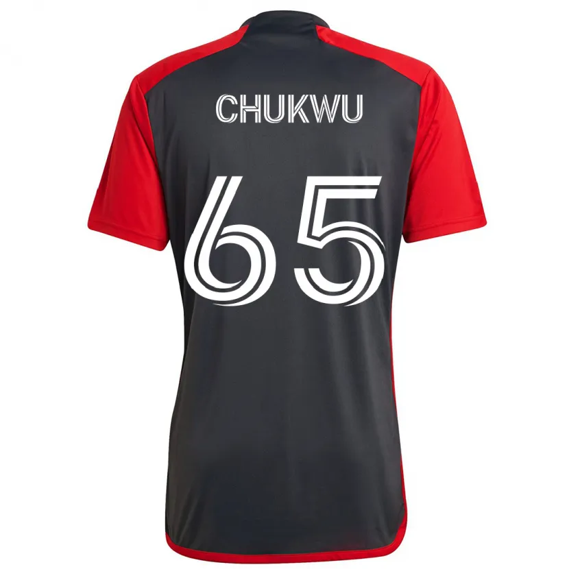 Danxen Men Joses Chukwu #65 Grayn Red Home Jersey 2024/25 T-Shirt