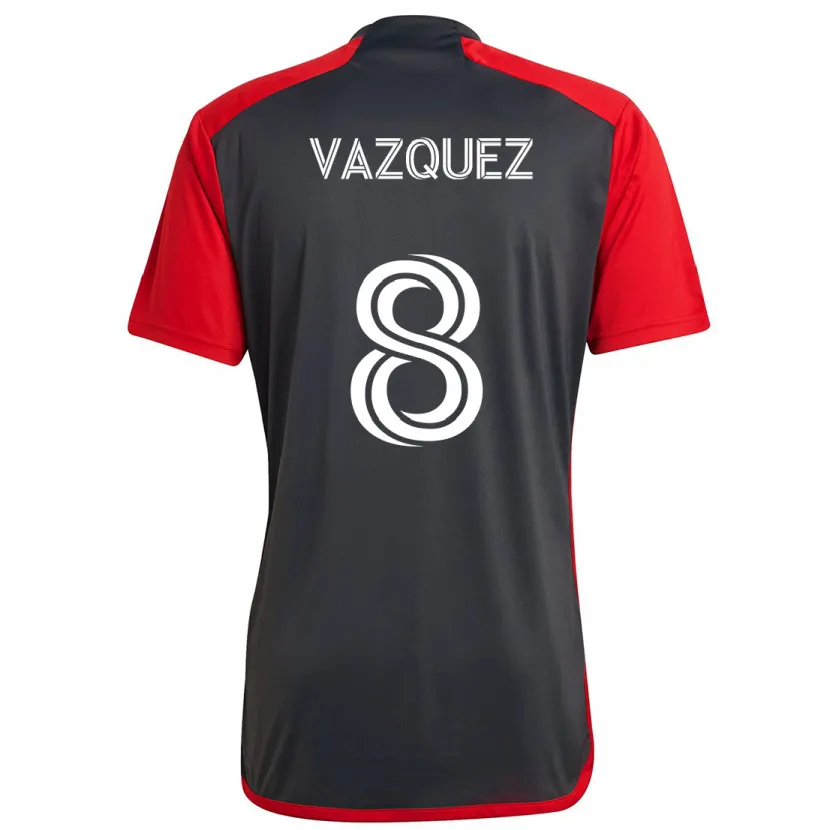 Danxen Men Víctor Vázquez #8 Grayn Red Home Jersey 2024/25 T-Shirt