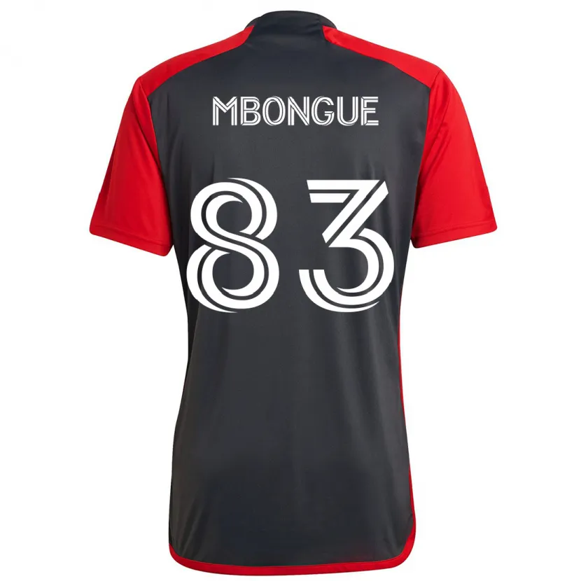 Danxen Men Hugo Mbongue #83 Grayn Red Home Jersey 2024/25 T-Shirt