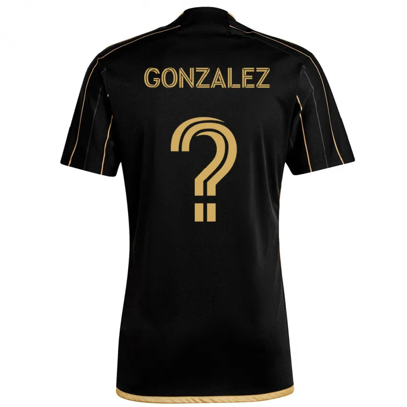 Danxen Men Mario González #0 Black Gold Home Jersey 2024/25 T-Shirt