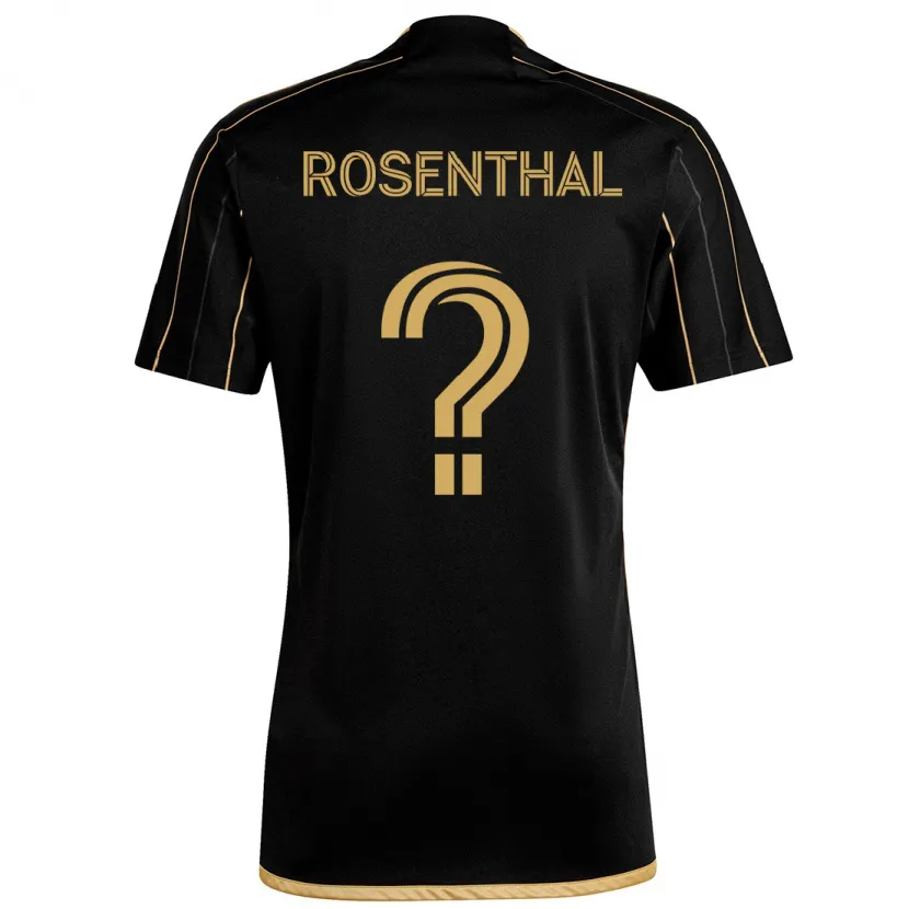 Danxen Men Charlie Rosenthal #0 Black Gold Home Jersey 2024/25 T-Shirt