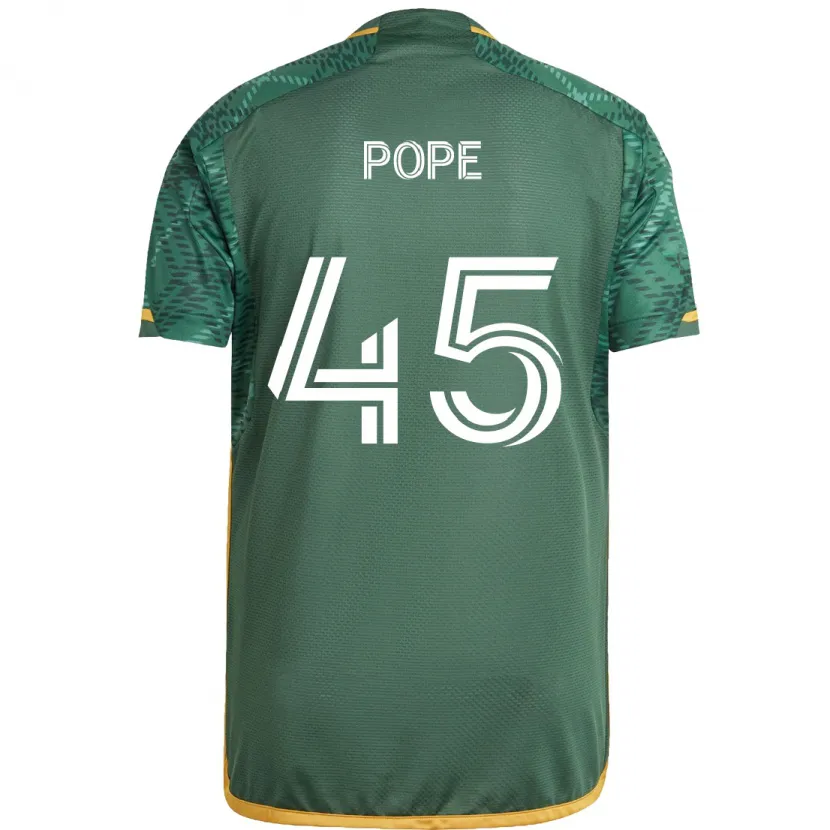 Danxen Men Blake Pope #45 Green Orange Home Jersey 2024/25 T-Shirt