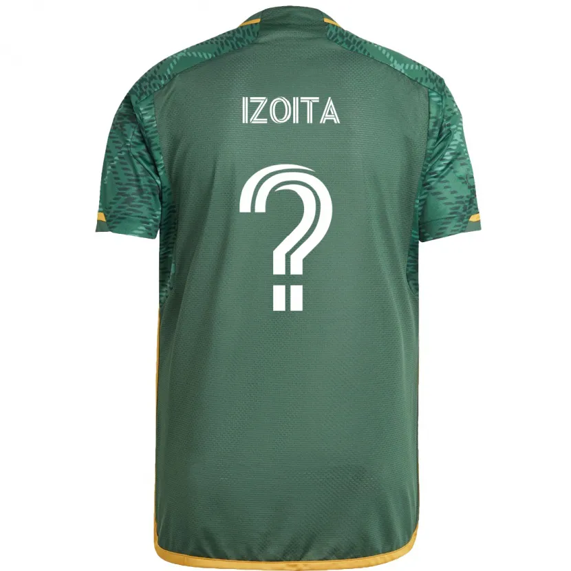 Danxen Men Eric Izoita #0 Green Orange Home Jersey 2024/25 T-Shirt