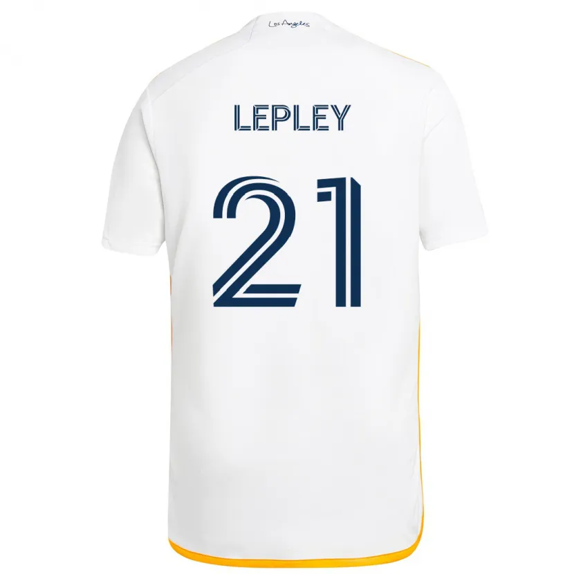 Danxen Men Tucker Lepley #21 White Yellow Home Jersey 2024/25 T-Shirt