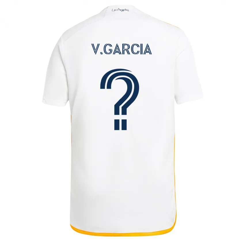 Danxen Men Vicente Garcia #0 White Yellow Home Jersey 2024/25 T-Shirt