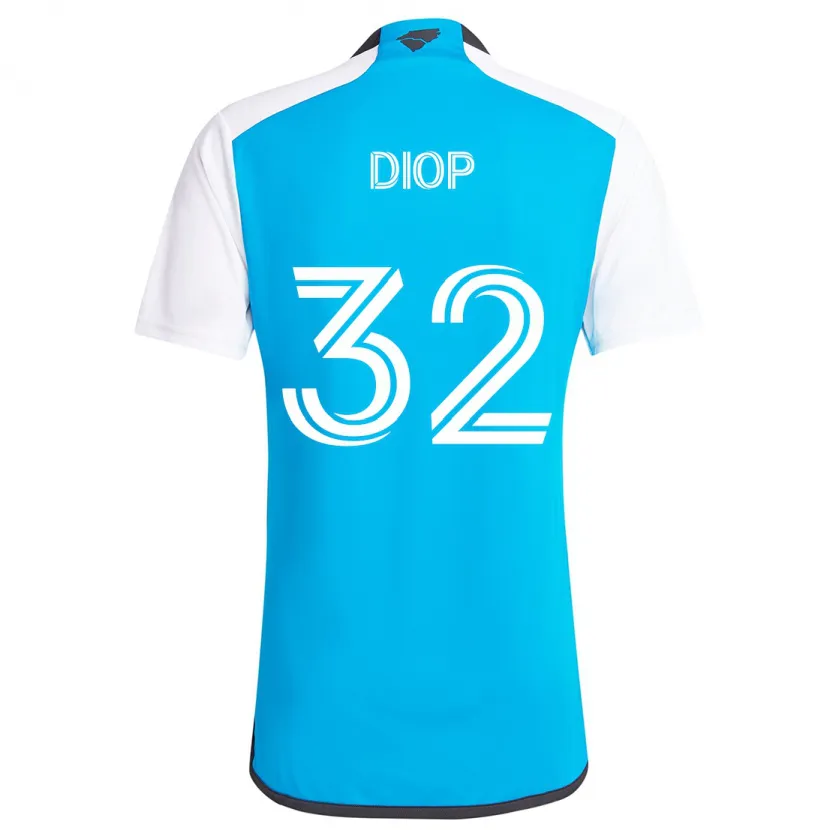 Danxen Men Hamady Diop #32 Blue White Home Jersey 2024/25 T-Shirt