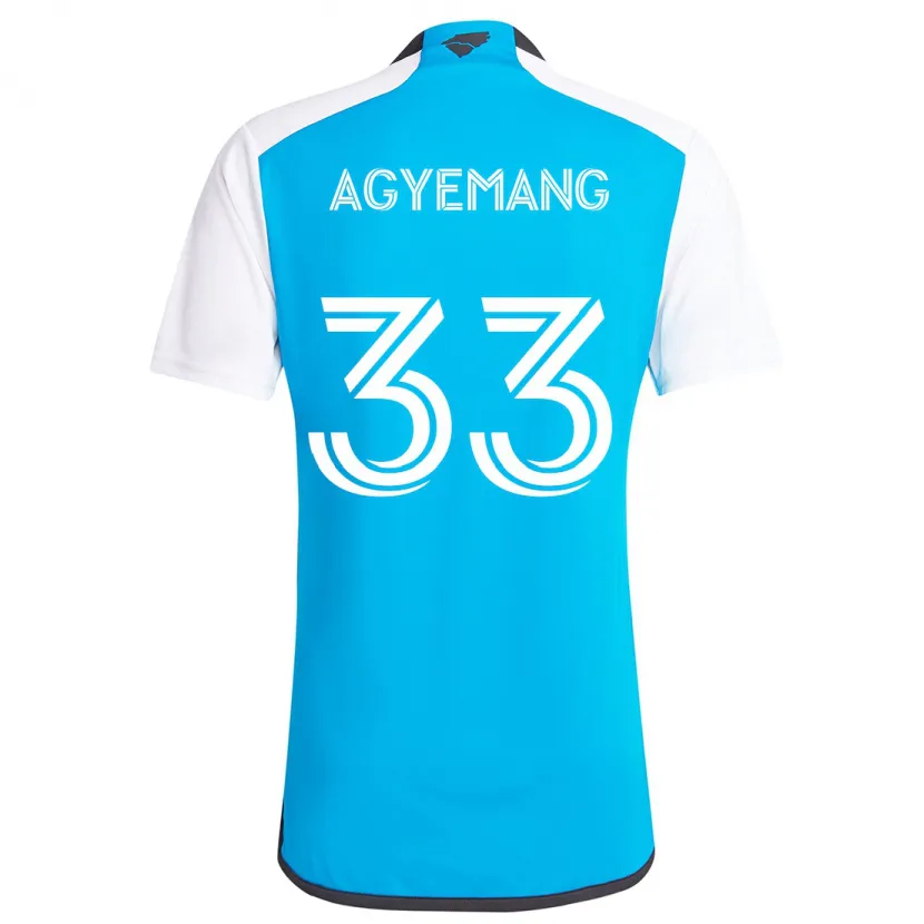 Danxen Men Patrick Agyemang #33 Blue White Home Jersey 2024/25 T-Shirt