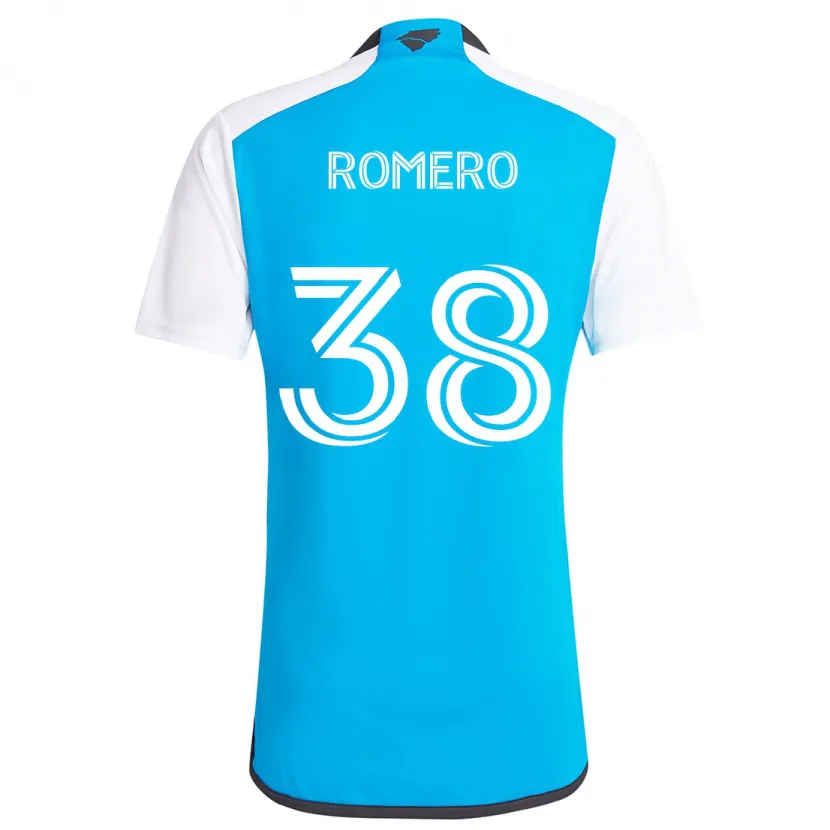 Danxen Men Brian Romero #38 Blue White Home Jersey 2024/25 T-Shirt