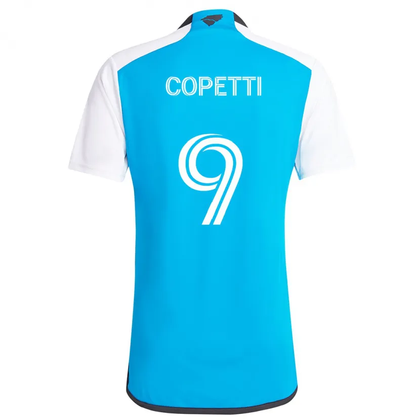 Danxen Men Enzo Copetti #9 Blue White Home Jersey 2024/25 T-Shirt