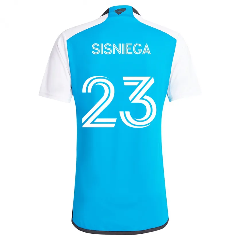 Danxen Men Pablo Sisniega #23 Blue White Home Jersey 2024/25 T-Shirt