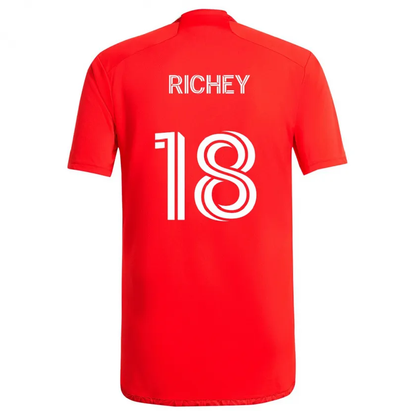 Danxen Men Spencer Richey #18 Red White Home Jersey 2024/25 T-Shirt