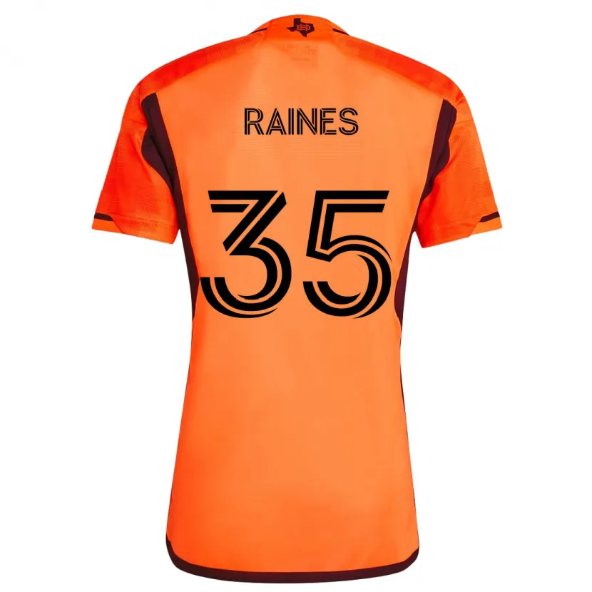 Danxen Men Brooklyn Raines #35 Orange Black Home Jersey 2024/25 T-Shirt