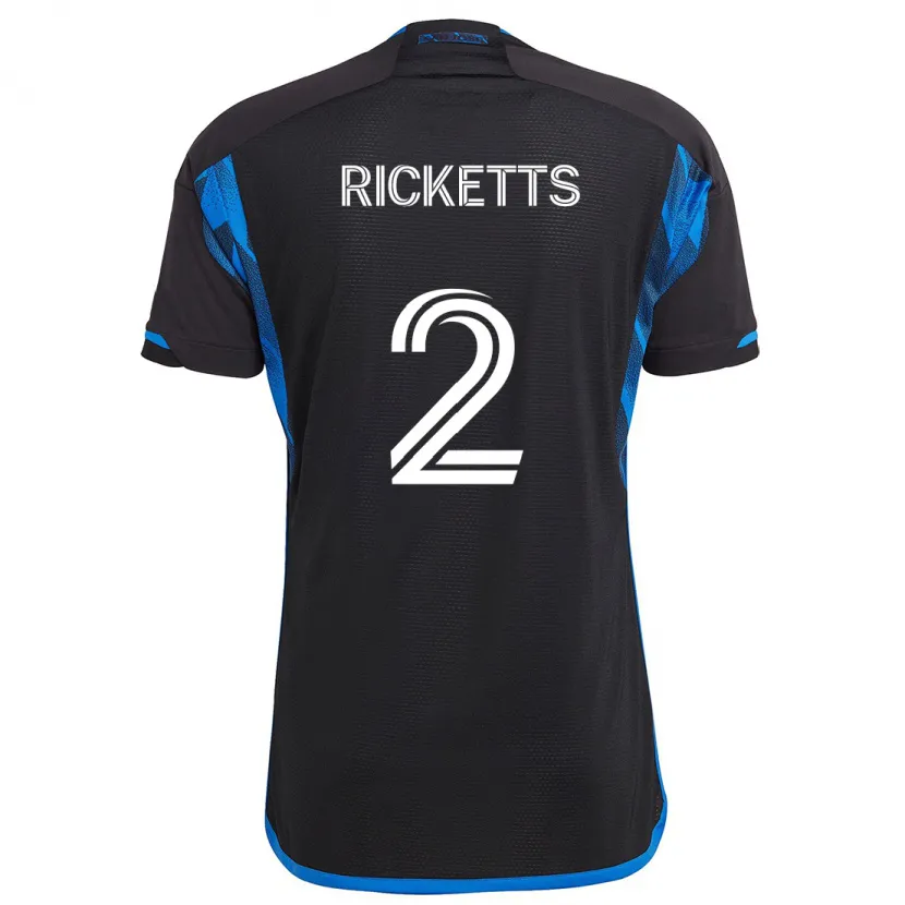 Danxen Men Jamar Ricketts #2 Blue Black Home Jersey 2024/25 T-Shirt